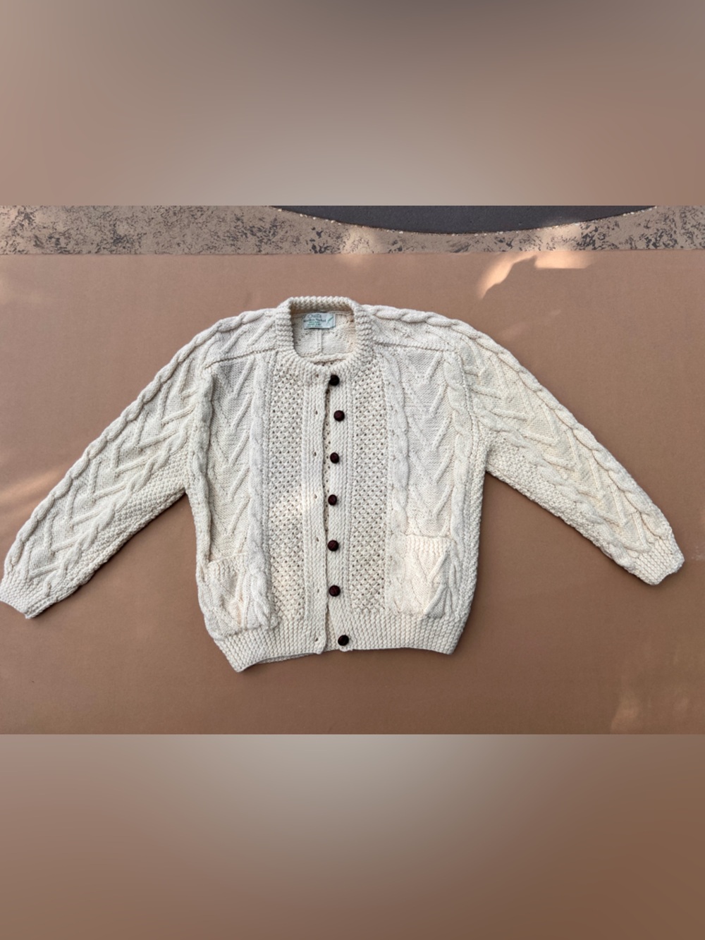 Quill's Woollen Market  Sweater 100% Wool, Made in Ireland, Hand Knit